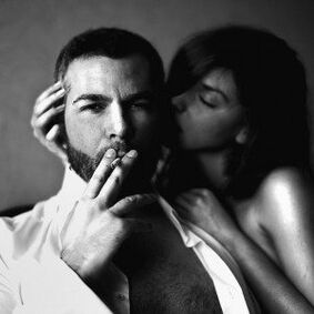 Woman and brutal man who enlarged his penis.